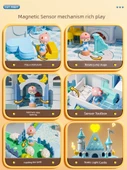 Elsa Şatosu Manyetik Ev Oyuncak Seti - Mavi Hediye Kutulu - 4