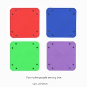 Puzzle Matı Seti - Turuncu - 4 Adet - 5
