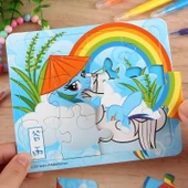 My Little Pony Çocuk Yapboz - Mutlu Çiftlik Seti (6 Yapboz, Boyama Kalemi, Bileklik) - 2