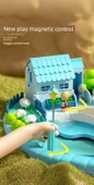 Elsa Şatosu Manyetik Ev Oyuncak Seti - Mavi Hediye Kutulu - 10