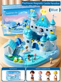 Elsa Şatosu Manyetik Ev Oyuncak Seti - Mavi Hediye Kutulu - 1