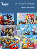 Çocuk Eğitici Ahşap Puzzle - 60 Parça - Prenses 3422 - 2