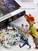 Disney Zootopia 100 Parça Çizimli Çocuk Puzzle - 5