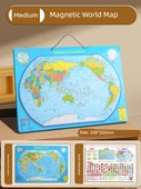Manyetik Dünya Haritası Puzzle - Orta Boy (290*205mm) - 1