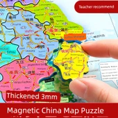 Manyetik Dünya Haritası Puzzle - Orta Boy (290*205mm) - 3