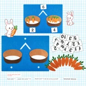 Matematik Öğrenme Oyuncak Seti - Tavşan Havuçlu - 1