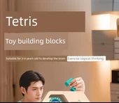 Tetris Puzzle Oyuncak - Büyük Boy - Altı Raylı Kaydırak ve Park Yeri (7 Kayın Arabalı) thumbnail 7