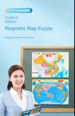 Manyetik Çin Haritası Puzzle - Orta Boy 20cm Küre Hediyeli - 7