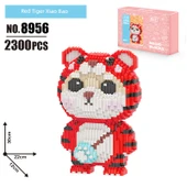 Ay Köyü Yapı Blokları - 30cm Kırmızı Kaplan Küçük Hazine thumbnail 1