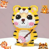 Ay Köyü Yapı Blokları - 30cm Kırmızı Kaplan Küçük Hazine thumbnail 2