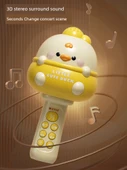 Kablosuz Çocuk Mikrofonu - Meng Ji Sarı - Erken Eğitim, Bluetooth, Sihirli Ses, USB Şarj - 6