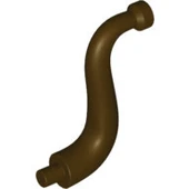 LEGO Parçaları 43892 80497 Hayvan Kuyruğu Ucu Ağaç Direği - Koyu Kahverengi thumbnail 1