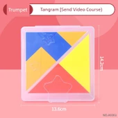Manyetik Olmayan Tangram Puzzle - Küçük Boy Videolu Anlatım (Model 2) - 1