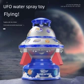 UFO Su Fışkırtan Roket - Mavi [Musluk + Taban] + 5m Su Hortumu - 3