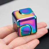 Siyah Renkli Parmak Ucu Küp EDC El Spinner Jiro Oyuncak - 2