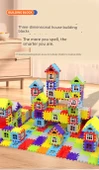 Çocuklar için Ev Yapı Blokları - 228 Parça - Saklama Kutulu - 55 Pencere Parçalı thumbnail 8