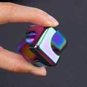 Siyah Renkli Parmak Ucu Küp EDC El Spinner Jiro Oyuncak - 3