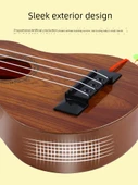 Çocuk Ukulele Gitar 45cm Kalp Delikli Turuncu - 5