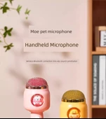 Çocuk Karaoke Mikrofon Oyuncak - 1.0 Üst Düzey Dayanıklı Kedi Tozu - 6