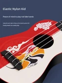 Çocuk Ukulele - Çin Modası Uçan Turna Tasarımı - Standart Hediye Kutulu - 4