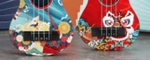 Çocuk Ukulele - 45cm Yeşil Yüz Tasarımı - Standart - 9