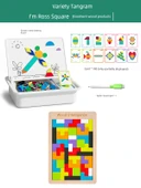Manyetik Tangram Puzzle Seti - Değişken Tangram + Tetris [Ihlamur Premium] - 1