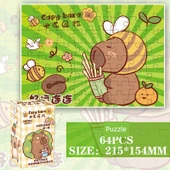 Kapibara Temalı Eğitici Puzzle - Rastgele 1 Kutu thumbnail 4