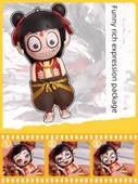 Nezha Yüz Değiştiren Oyuncak Bebek - Lotus Kökü Kombinasyonu [Nezha + Ao C] - 5