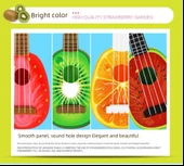 Çocuk Meyve Ukulele Gitar - Büyük Çilek - 9