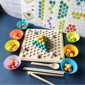 Montessori Boncuklu Balık Tutma ve Hafıza Oyunu - 2
