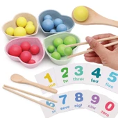 Montessori Boncuklu Balık Tutma ve Hafıza Oyunu - 6