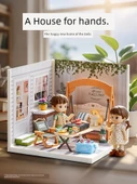 DIY Minyatür Dünya Yapı Taşları Oyuncak Model Ev - Sıcak Aile Yatak Odası thumbnail 6