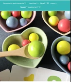 Montessori Boncuklu Balık Tutma ve Hafıza Oyunu - 9
