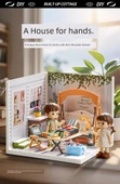 DIY Minyatür Dünya Yapı Taşları Oyuncak Model Ev - Sıcak Aile Yatak Odası thumbnail 11