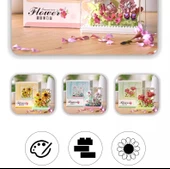 DIY Sukulent Saksı Yapı Taşları - Qimeng Çiçek Kutusu B [4 Kutu] 1280+ Parça - 11