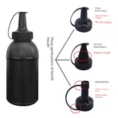7-8mm Su Bombası Hızlı Doldurma Aparatı - 600ml Siyah Kompresyon Şişe - 5