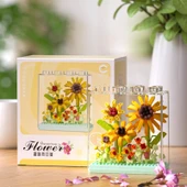 DIY Sukulent Saksı Yapı Taşları - Qimeng Çiçek Kutusu B [4 Kutu] 1280+ Parça - 3