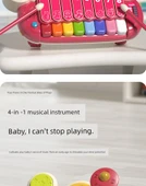 Elektronik Klavye ve Davul Seti - Göl Mavisi - Şarjlı - Hediye Kutulu thumbnail 9