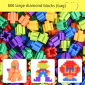 Elmas Yapı Blokları - 800 Parça - Çanta - 1