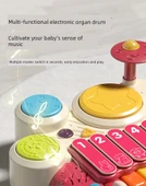 Elektronik Klavye ve Davul Seti - Göl Mavisi - Şarjlı - Hediye Kutulu thumbnail 11