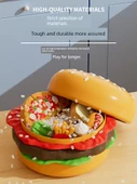 Çocuklar için Balık Tutma Oyuncak Seti - Hamburger Temalı - 70 Parça - 4