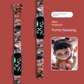 Nezha Anime Su Geçirmez Çocuk Saati - Sade Beyaz - 2