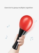 Bebek Erken Eğitim Çıngırak Oyuncak - Siyah Beyaz Top - 8