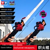 Zırh Savaşçısı Çağırma Cihazı - Klasik Alevli Çubuk 70cm Işıklı ve Sesli - 1