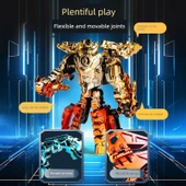 Dönüşen Dinozor Robot Oyuncak - 5'li Set Silahlı - 4