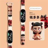 Nezha Anime Su Geçirmez Çocuk Saati - Sade Beyaz - 9