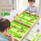 5'i 1 Arada Çocuk Oyuncak Seti - 210 Parça 3D Mıknatıslı Yapbozlu Elastik Satranç thumbnail 3