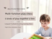 5'i 1 Arada Çocuk Oyuncak Seti - 210 Parça 3D Mıknatıslı Yapbozlu ve Hediye Çantalı Elastik Satranç thumbnail 6