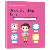 Çocuklar İçin Saat Öğrenme Oyunu - Zamanı Tanıma Tek Kitap - 1