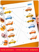 Çocuklar İçin Saat Öğrenme Oyunu - Grafik Tanımlama Tek Kitap - 4